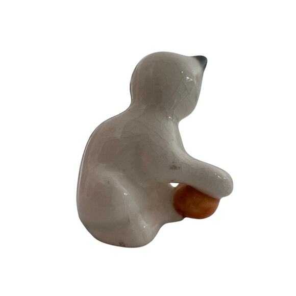 Vintage Miniature Goebel W Germany Kitten Cat Figurine Yarn Ball 1.5 - Picture 2 of 2